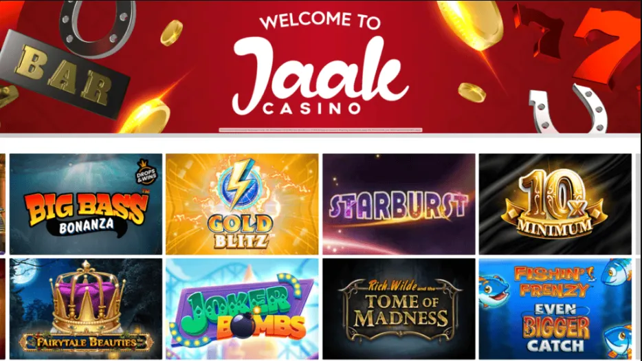 Jaak Casino popular games